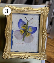 Load image into Gallery viewer, Pressed Flower Handmade Mini Bloom Keepsake Magnet Frame