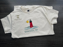 Load image into Gallery viewer, Kenosha Lighthouse Embroidered T-Shirt