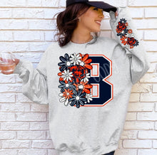 Load image into Gallery viewer, Floral Sports Team Crewneck Sweatshirt
