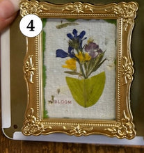 Load image into Gallery viewer, Pressed Flower Handmade Mini Bloom Keepsake Magnet Frame