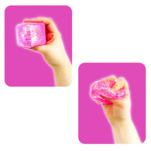 Load image into Gallery viewer, Fun Doh Squish & Squeeze Sparkle Cube Fidget Toy- 12/Display