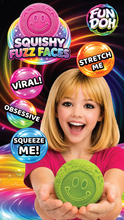 Load image into Gallery viewer, Fun Doh Fuzzy Face Squishy Sensory Toy Random Color