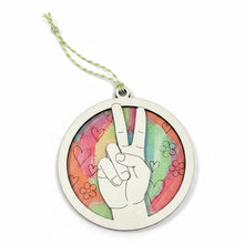 Load image into Gallery viewer, Groovy Vibes Wooden Ornaments