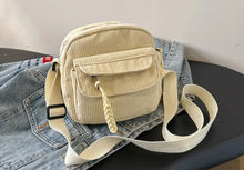 Load image into Gallery viewer, Corduroy Ribbed Crossbody Bag