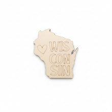 Load image into Gallery viewer, Wisconsin State Magnets - Checkered Edge Designs