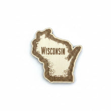 Load image into Gallery viewer, Wisconsin State Magnets - Checkered Edge Designs