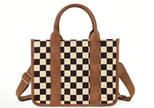 Load image into Gallery viewer, Checkered Mini Tote
