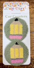 Load image into Gallery viewer, Handmade Car Coasters Set of 2