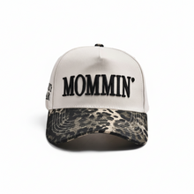 Load image into Gallery viewer, Mommin’ Too Busy to Care Leopard Print Embroidered Hat