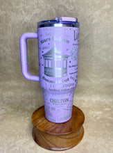 Load image into Gallery viewer, 40 oz Gilmore Girls Inspired Stainless Steel Tumbler with Handle & Lid
