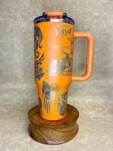 Load image into Gallery viewer, 40 oz Harley Davidson-Themed Stainless Steel Tumbler with Handle & Lid