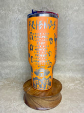 Load image into Gallery viewer, 40 oz Friends-Themed Stainless Steel Tumbler with Handle & Lid