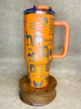 Load image into Gallery viewer, 40 oz Friends-Themed Stainless Steel Tumbler with Handle & Lid