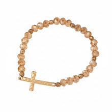Load image into Gallery viewer, Beaded Cross Bracelet