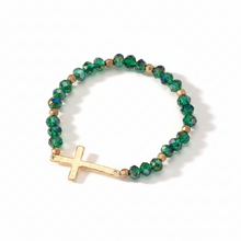 Load image into Gallery viewer, Beaded Cross Bracelet