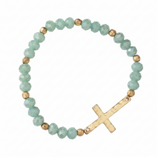 Load image into Gallery viewer, Beaded Cross Bracelet