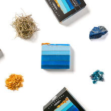 Load image into Gallery viewer, Finchberry Sapphire Coastal Amber Scented Nourishing Boxed Soap