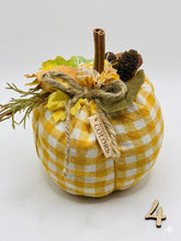 Load image into Gallery viewer, Artisan Fabric Fall Pumpkins