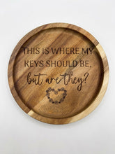 Load image into Gallery viewer, Engraved Wooden Catch-All Trays
