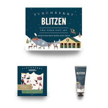 Load image into Gallery viewer, Finchberry Blitzen Holiday 2 Pc Bath & Body Gift Set
