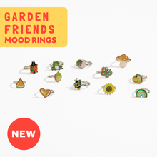Load image into Gallery viewer, Garden Friends Mood Rings - For Kids and Adults!