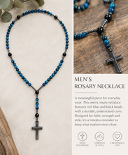 Load image into Gallery viewer, Men’s Rosary Necklace
