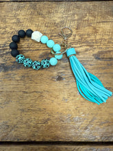Load image into Gallery viewer, FlowingFaithCo - Handmade Silicone Bracelet Key Chain with Tassle
