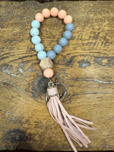 Load image into Gallery viewer, FlowingFaithCo - Handmade Silicone Bracelet Key Chain with Tassle
