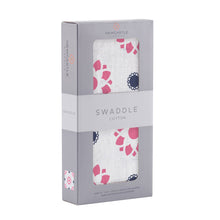 Load image into Gallery viewer, Primrose Indigo 100% Cotton Swaddle

