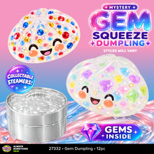 Load image into Gallery viewer, Fun Doh Mystery Gem Filled Squishy Dumpling Toy - 12/Display
