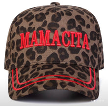 Load image into Gallery viewer, Leopard “MAMACITA” Embroidered Trucker Hat
