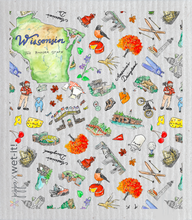 Load image into Gallery viewer, Wisconsin Wet-it Swedish Dish Cloth x Pippa
