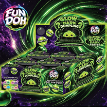 Load image into Gallery viewer, Fun Doh Squishy Glow in Dark Mystery Dumpling
