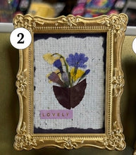 Load image into Gallery viewer, Pressed Flower Handmade Mini Bloom Keepsake Magnet Frame
