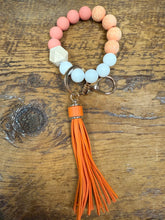 Load image into Gallery viewer, FlowingFaithCo - Handmade Silicone Bracelet Key Chain with Tassle
