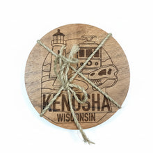 Load image into Gallery viewer, Wooden Coasters - Kenosha &amp; Racine
