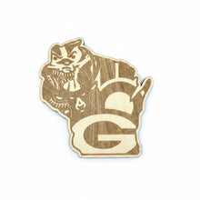 Load image into Gallery viewer, Wisconsin Fan Favorite Wood Magnet
