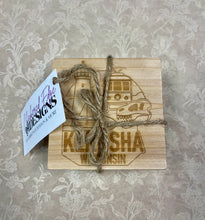 Load image into Gallery viewer, Wooden Coasters - Kenosha &amp; Racine
