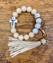 Load image into Gallery viewer, Jesus Silicone Bracelet Key Chain
