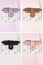 Load image into Gallery viewer, Floral Compact Bifold Wallet with Zipper Pocket
