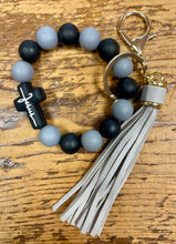 Load image into Gallery viewer, Jesus Silicone Bracelet Key Chain
