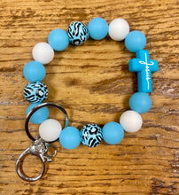 Load image into Gallery viewer, Jesus Silicone Bracelet Key Chain
