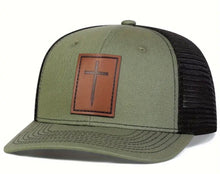 Load image into Gallery viewer, Leather Cross Patch Hat
