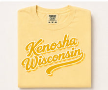 Load image into Gallery viewer, Kenosha Wisconsin Script Graphic T-Shirt – Comfort Colors Tee
