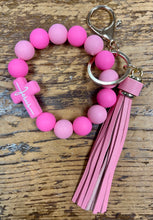 Load image into Gallery viewer, Jesus Silicone Bracelet Key Chain
