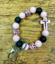 Load image into Gallery viewer, Jesus Silicone Bracelet Key Chain
