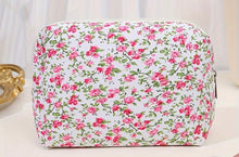 Load image into Gallery viewer, Floral Cosmetic Makeup Bag

