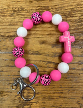 Load image into Gallery viewer, Jesus Silicone Bracelet Key Chain
