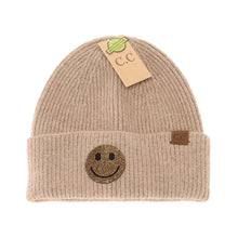 Load image into Gallery viewer, CC Rhinestone Smiley Face Beanie

