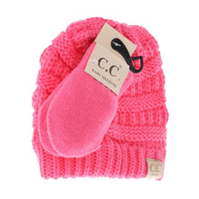 Load image into Gallery viewer, CC Baby Beanie and Mitten Set
